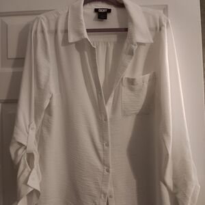 DKNY Classic White Blouse